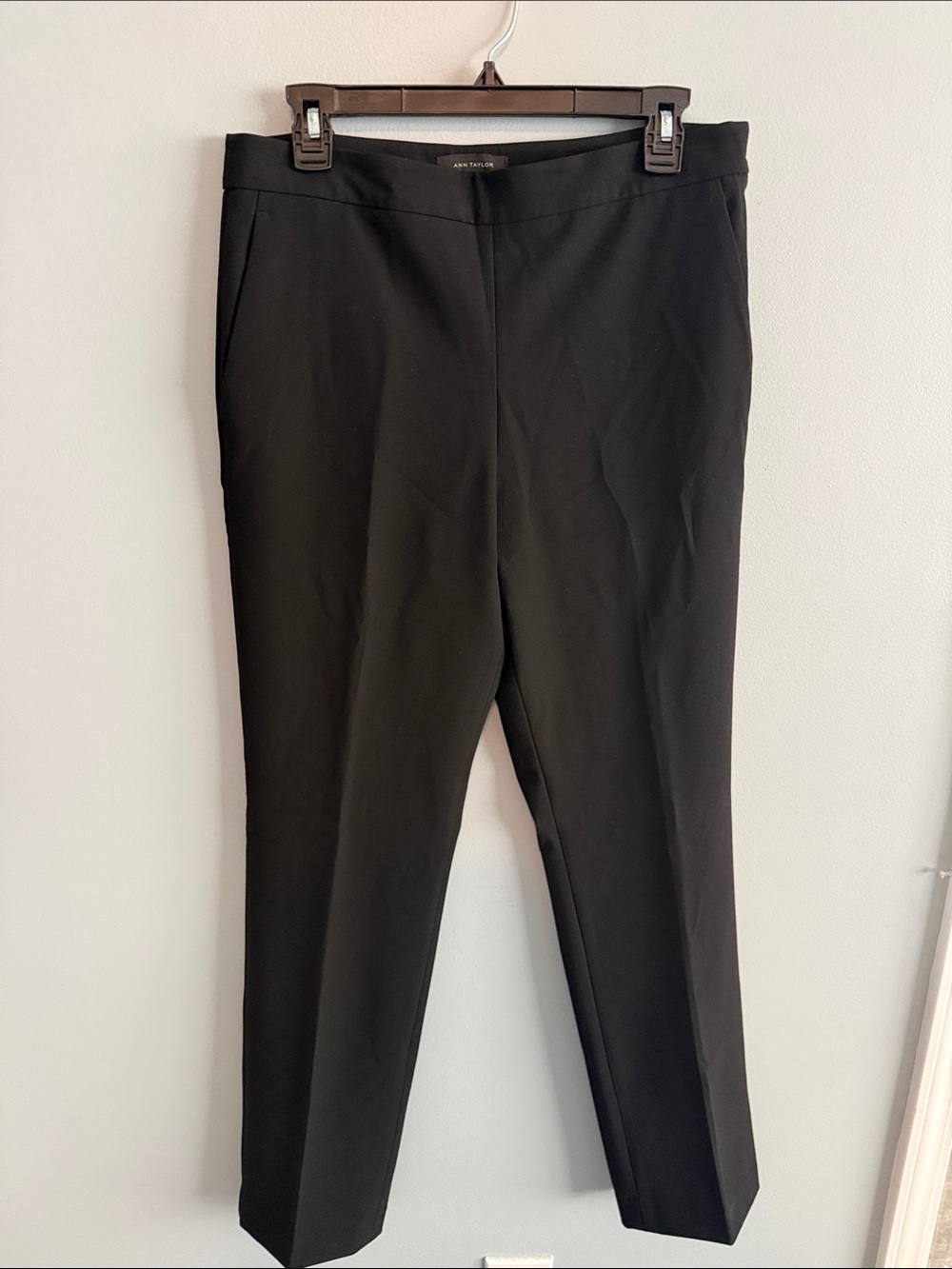 Ann Taylor Black Women's Straight-Leg Trousers